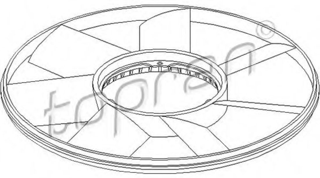 Paleta ventilator, racire motor BMW Seria 3 (E36) (1990 - 1998) TOPRAN 500 904 piesa NOUA