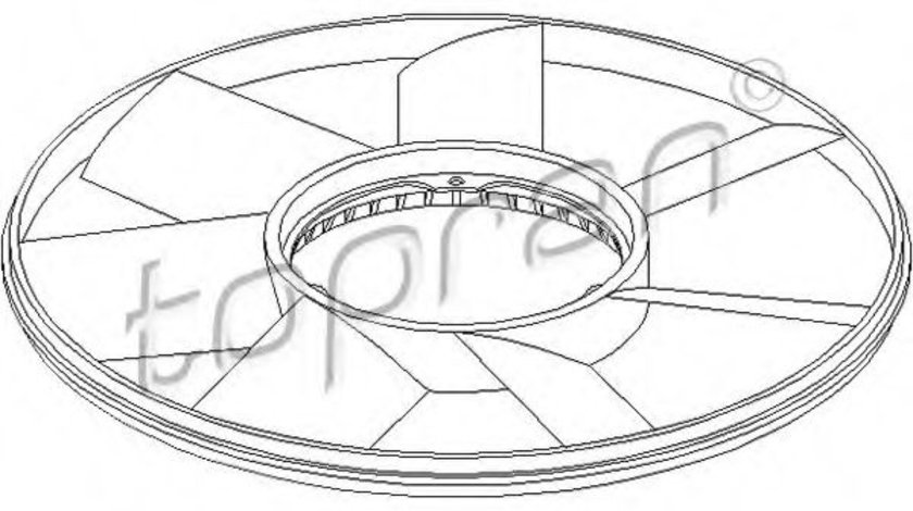 Paleta ventilator, racire motor BMW Seria 3 (E36) (1990 - 1998) TOPRAN 500 904 piesa NOUA