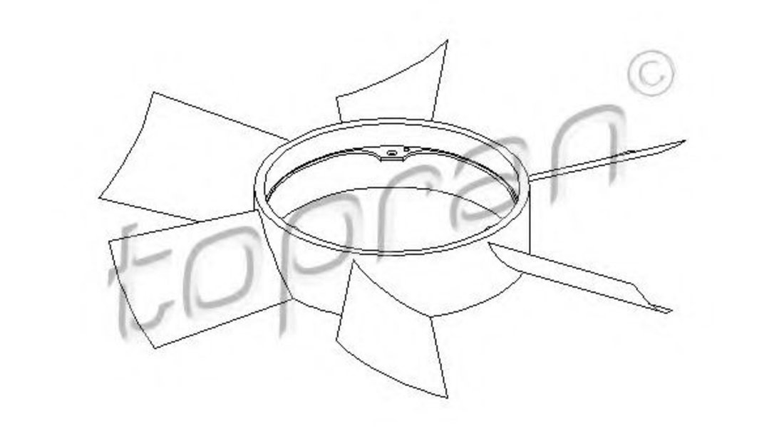 Paleta ventilator, racire motor MERCEDES E-CLASS Combi (S210) (1996 - 2003) TOPRAN 401 470 piesa NOUA