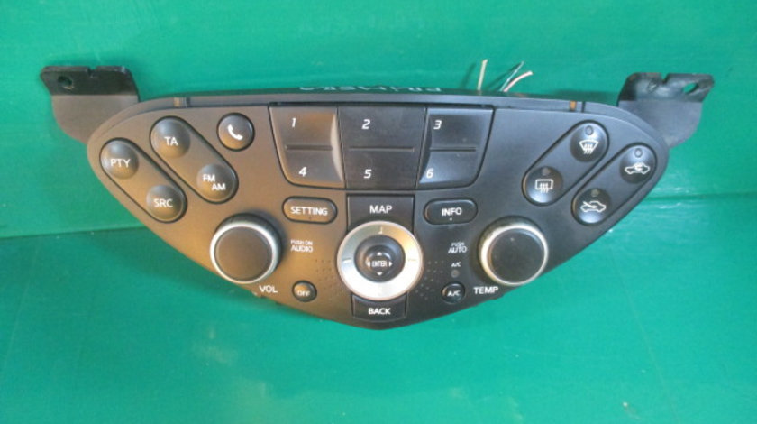 PANOU AC / COMANDA NAVIGATIE / RADIO COD 28395AV610 NISSAN PRIMERA P12 FAB. 2001 - 2008 ⭐⭐⭐⭐⭐