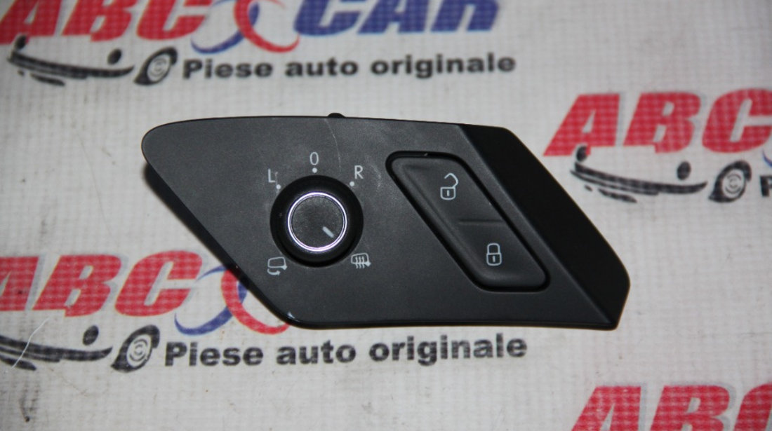 Panou butoane reglaj oglinzi si blocare usi VW Golf 7 2014-2020 cod: 5G0959565AJ