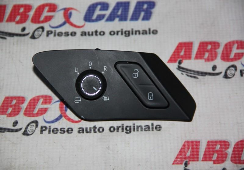 Panou butoane reglaj oglinzi si blocare usi Volkswagen Golf 7 facelift 2017-2020 5G0959565AJ