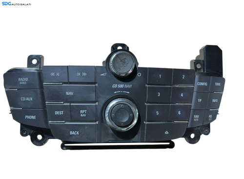 Panou Buton Butoane Comanda Control Radio CD Player Navigatie Volum Opel Insignia 2008 - 2016 Cod 13...