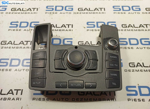Panou Buton Butoane Joystick Comanda Control Radio CD Player Navigatie MMI Volum Audi A6 C6 2004 - 2...