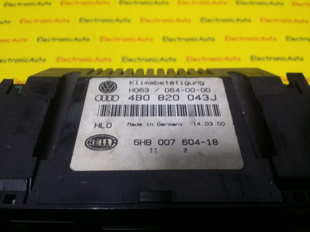 Panou Clima Audi A6, 4B0820043J, 5HB00760418