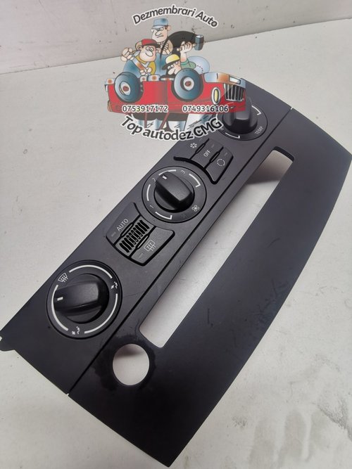 Panou Clima Bmw seria 5 E60 E61 comanda aer conditionat climatronic AC 6411 6956825 01
