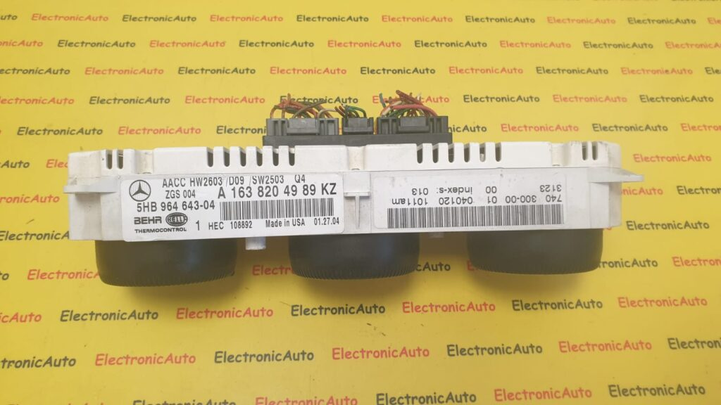 Panou Clima Mercedes ML A1638204989KZ, 5HB96464304