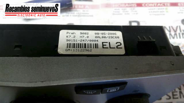 Panou clima OPEL ASTRA 1312296213122962