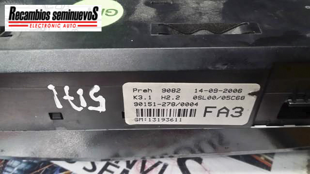 Panou clima OPEL CORSA 1319361113193611