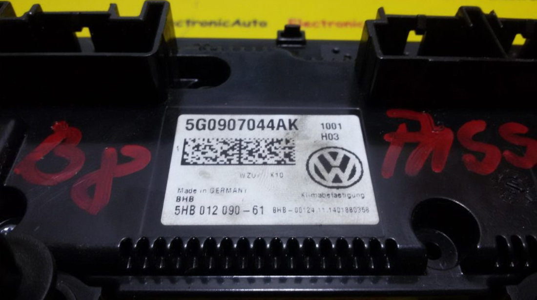 Panou Clima VW Passat 5G0907044AK, 5HB01209061