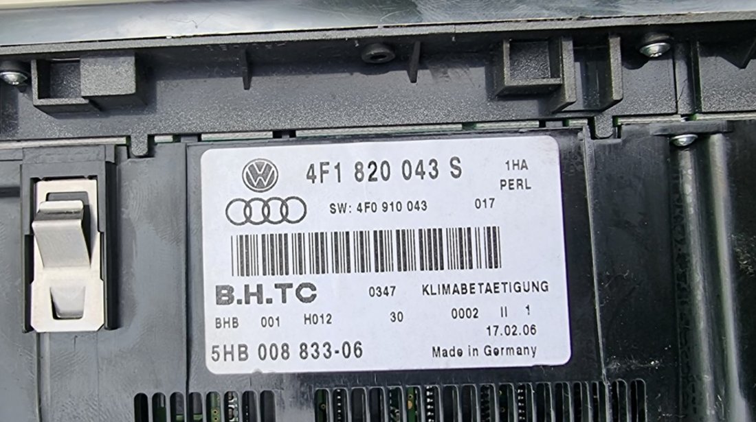 Panou climatronic Audi A6 C6 4F 2005 2006 2007 2008