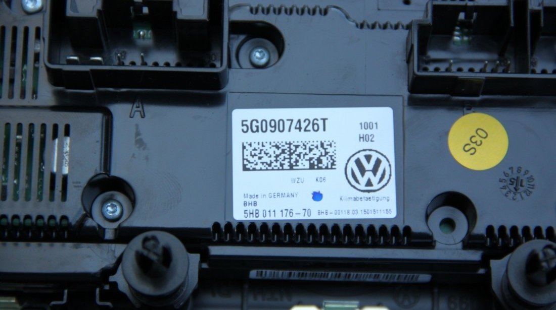 Panou climatronic VW Golf 7 cod: 5G0907426T / 3G2863041 model 2014