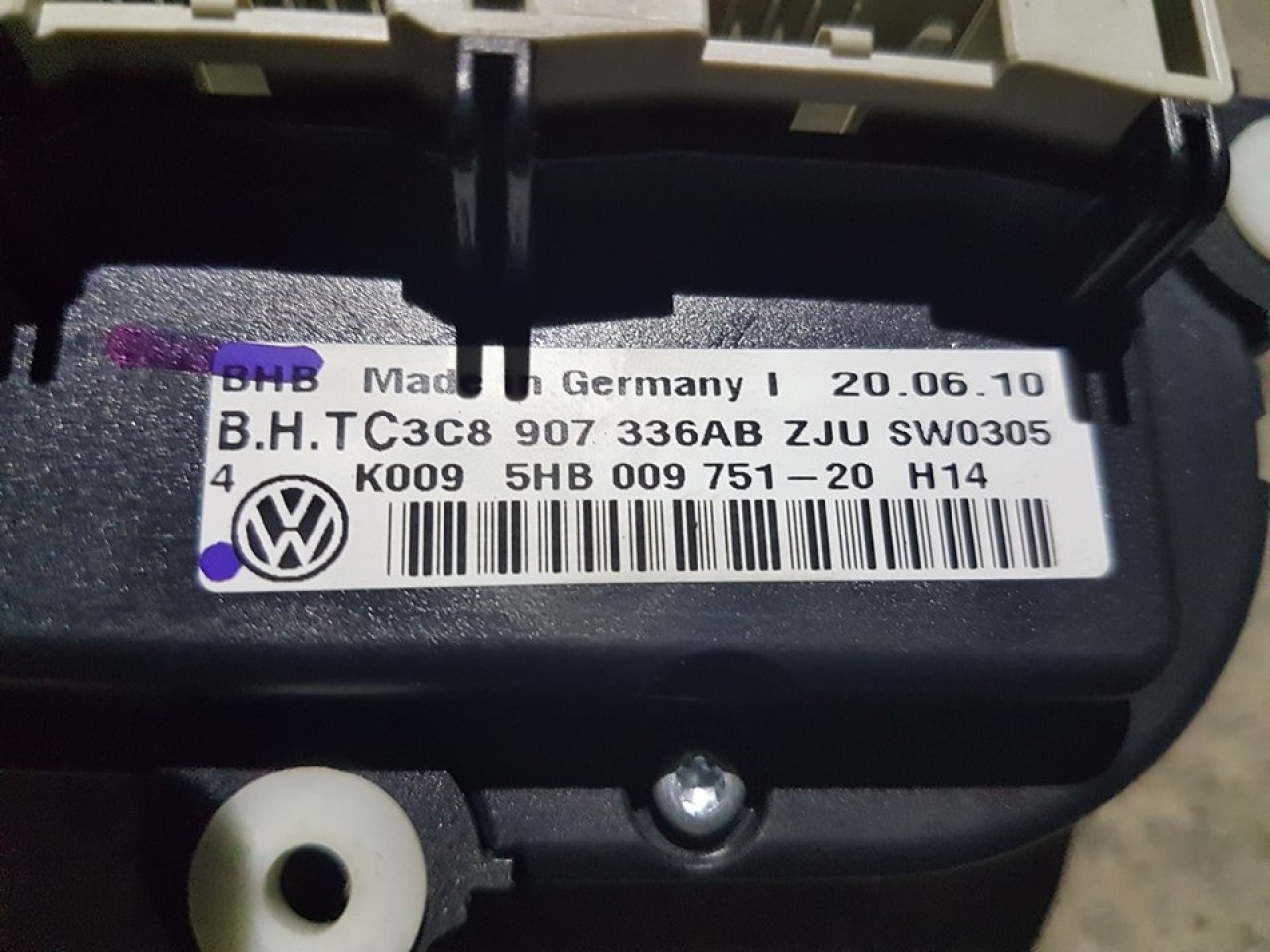 Panou comanda ac 3c8907336ab vw passat b6 2009-2011