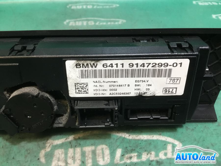 Panou Comanda Ac ventilatie 9147299 Climatronic BMW 3 E90 2005