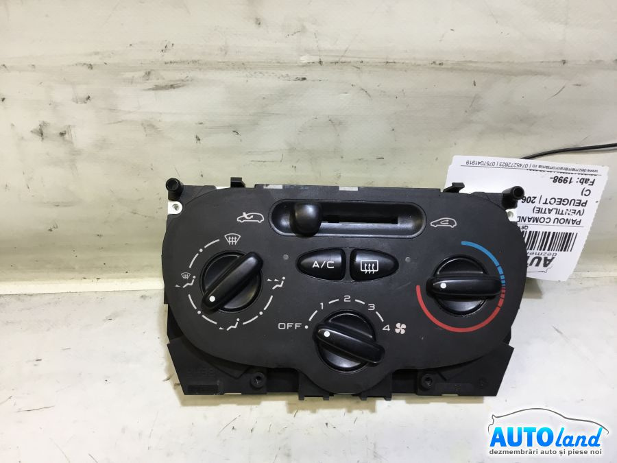 Panou Comanda Ac ventilatie 99210 Peugeot 206 hatchback 2A/C 1998