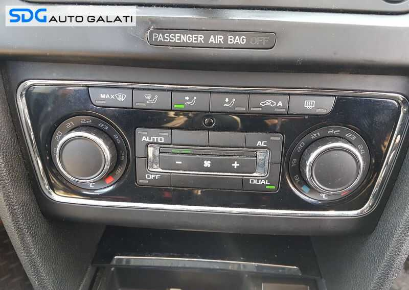 Panou Comanda Aer Conditionat AC Clima Climatronic Skoda Superb 2 2008 - 2015