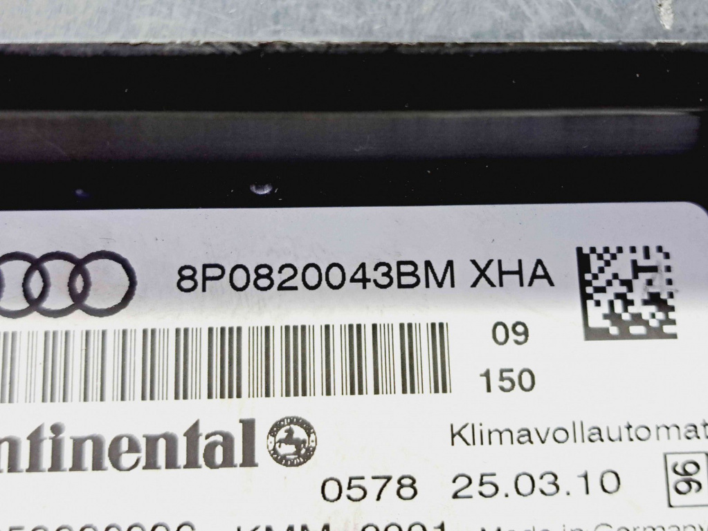 Panou comanda clima Audi A3 Sportback (8PA) [Fabr 2004-2013] 8P0820043BM A2C53380926