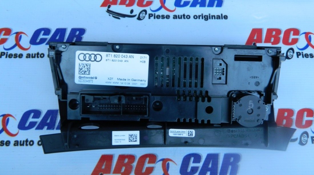 Panou comanda clima Audi A5 8T cod: 8T1820043AN model 2012