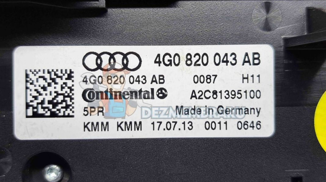Panou comanda clima Audi A6 (4G2, C7) [Fabr 2012-2017] 4G0820043AB