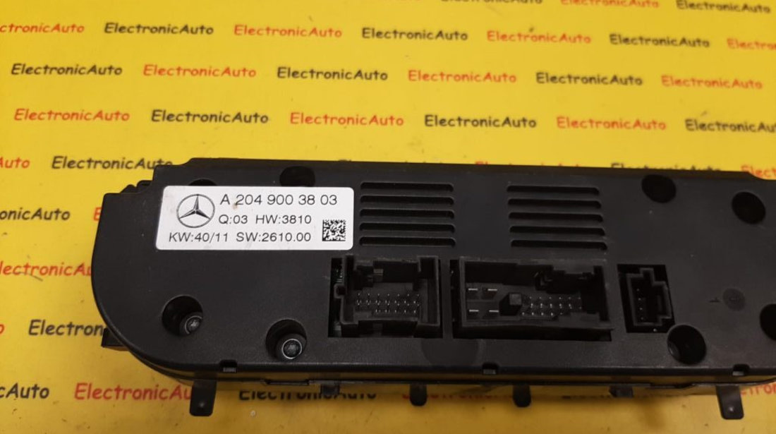 Panou comanda clima Mercedes C-Class W204, A2049003803