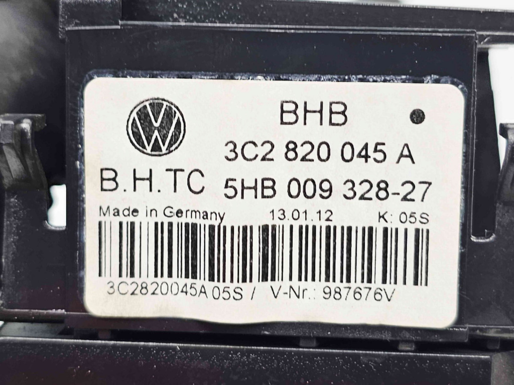 Panou comanda clima Volkswagen Passat B6 (3C2) [Fabr 2005-2010] 3C2820045A
