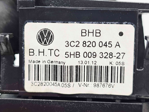Panou comanda clima Volkswagen Passat B6 (3C2) [Fabr 2005-2010] 3C2820045A