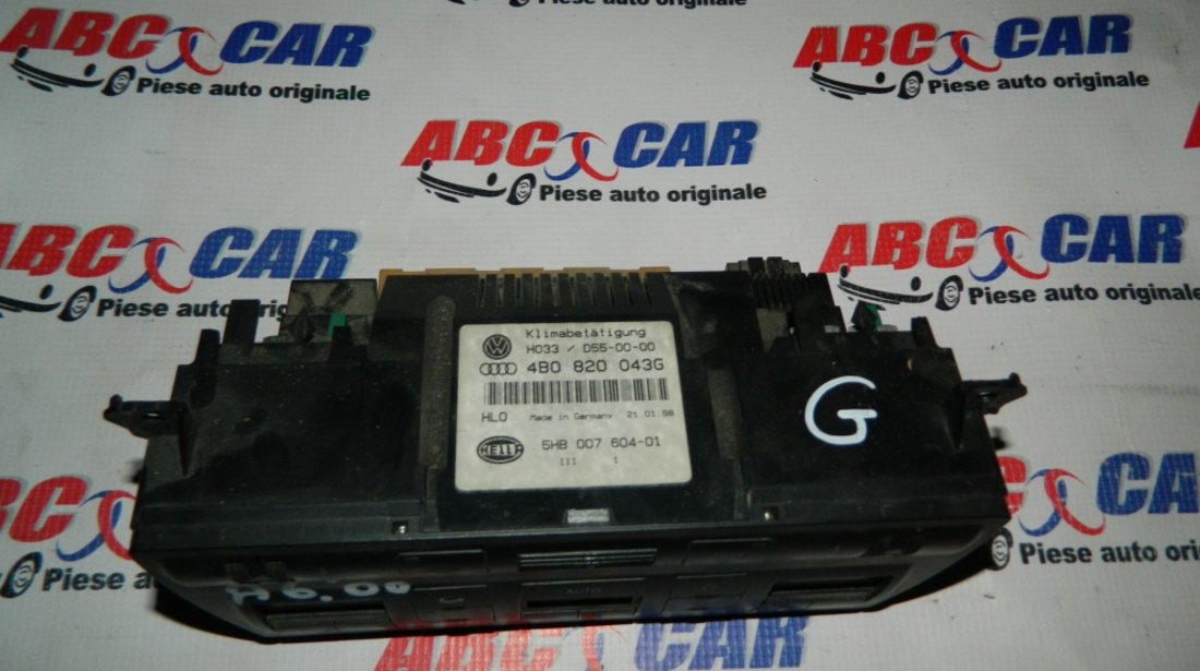 Panou comanda climatizare Audi A6 4B C5 cod: 4B0820043G