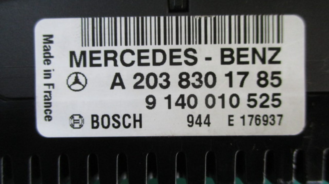 PANOU / COMANDA / CONSOLA AER / AC / CLIMA MERCEDES BENZ C-CLASS W203 FAB. 2000 – 2007 ⭐⭐⭐⭐⭐