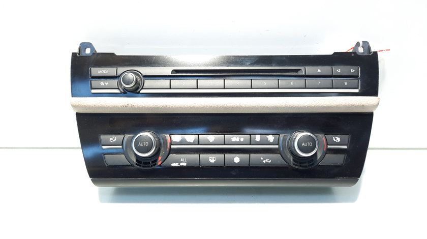 Panou comanda radio CD si climatronic, cod 9236478, Bmw 5 (F10) (id:564241)