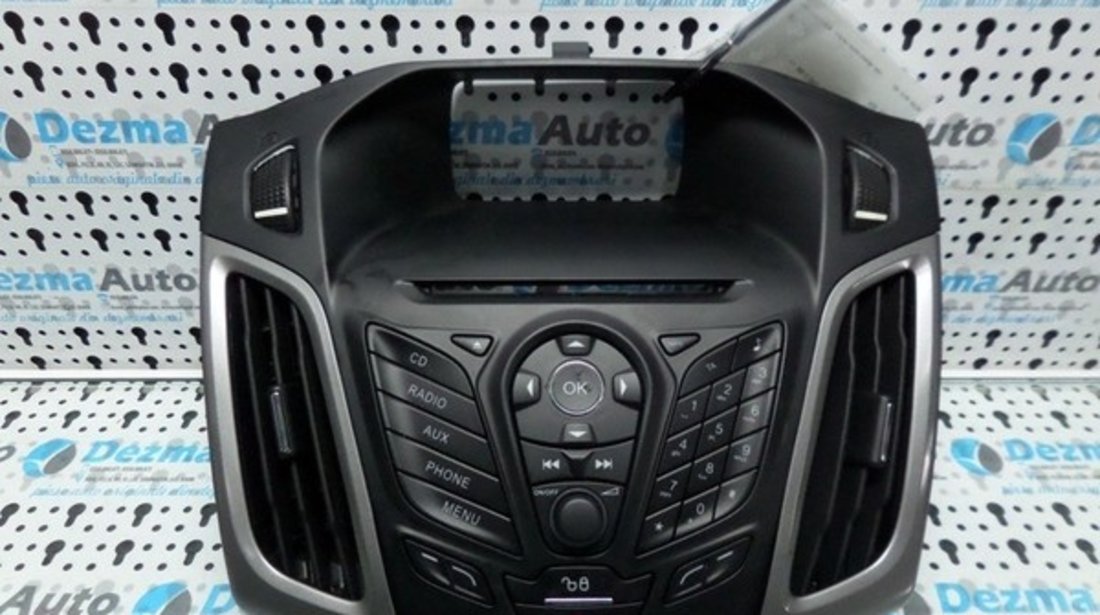 Panou comenzi radio cd AM5T-18K811-BD, Ford Focus 3 sedan, 2011-In prezent