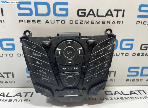 Panou Consola Comanda Buton Butoane Radio CD Player Telefon Ford Focus 3 2010 - 2018 Cod AM5T-181K81...