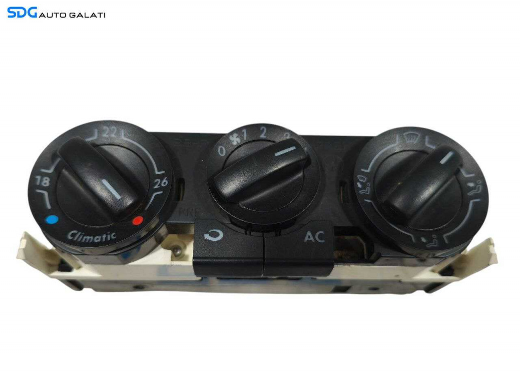 Panou Modul Unitate Comanda AC Aer Conditionat Clima Climatronic Volkswagen Polo 9N 2002 - 2008 Cod 6Q0820045E [LR1386]