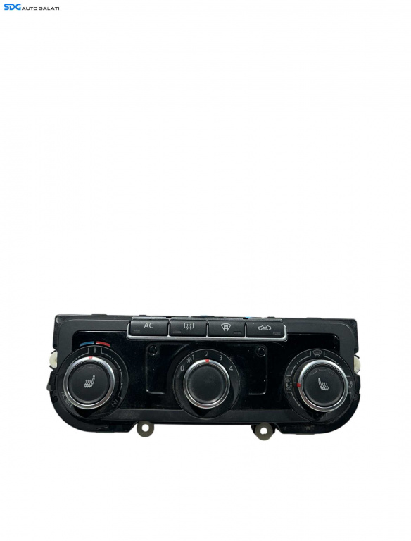 Panou Modul Unitate Comanda AC Aer Conditionat Clima Climatronic cu Incalzire in Scaune Volkswagen Passat B7 2010 - 2015 Cod 7N0907426AS 5HB009751 [LR1092]