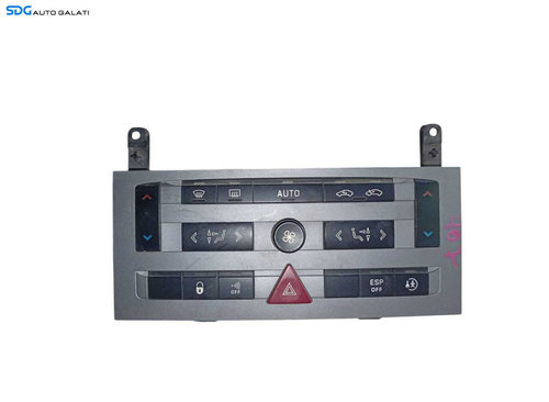 Panou Modul Unitate Comanda AC Aer Conditionat Clima Climatic Peugeot 407 2004 - 2010 Cod 96573322 9...