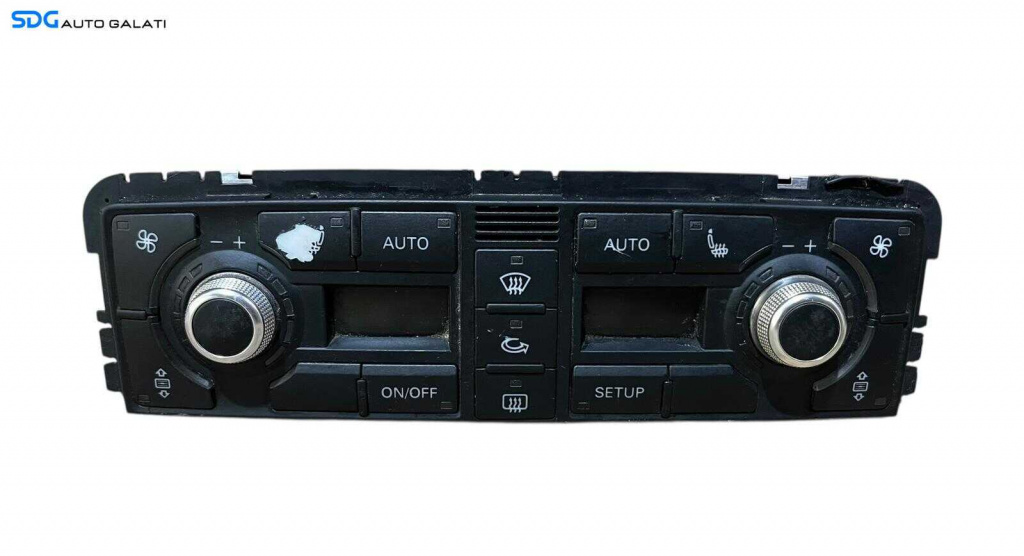 Panou Modul Unitate Comanda AC Aer Conditionat Clima Dublu Climatronic Dual Zone cu Incalzire Scaun Scaune Audi A8 D3 2002 - 2008 Cod 4E0820043A [LC0728]