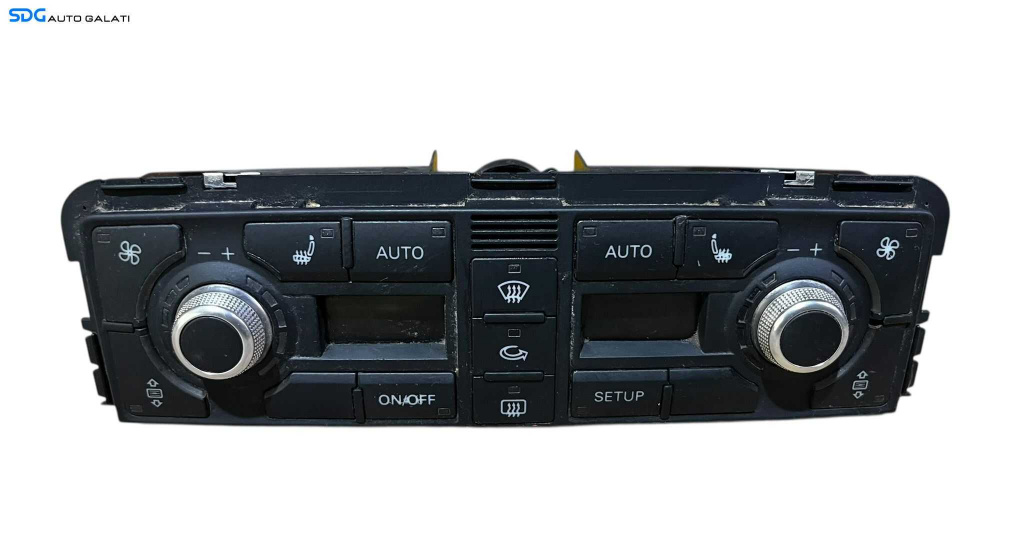 Panou Modul Unitate Comanda AC Aer Conditionat Clima Dublu Climatronic Dual Zone Spate cu Incalzire Scaun Scaune Audi A8 D3 2002 - 2008 Cod 4E0919158A [LC0714]