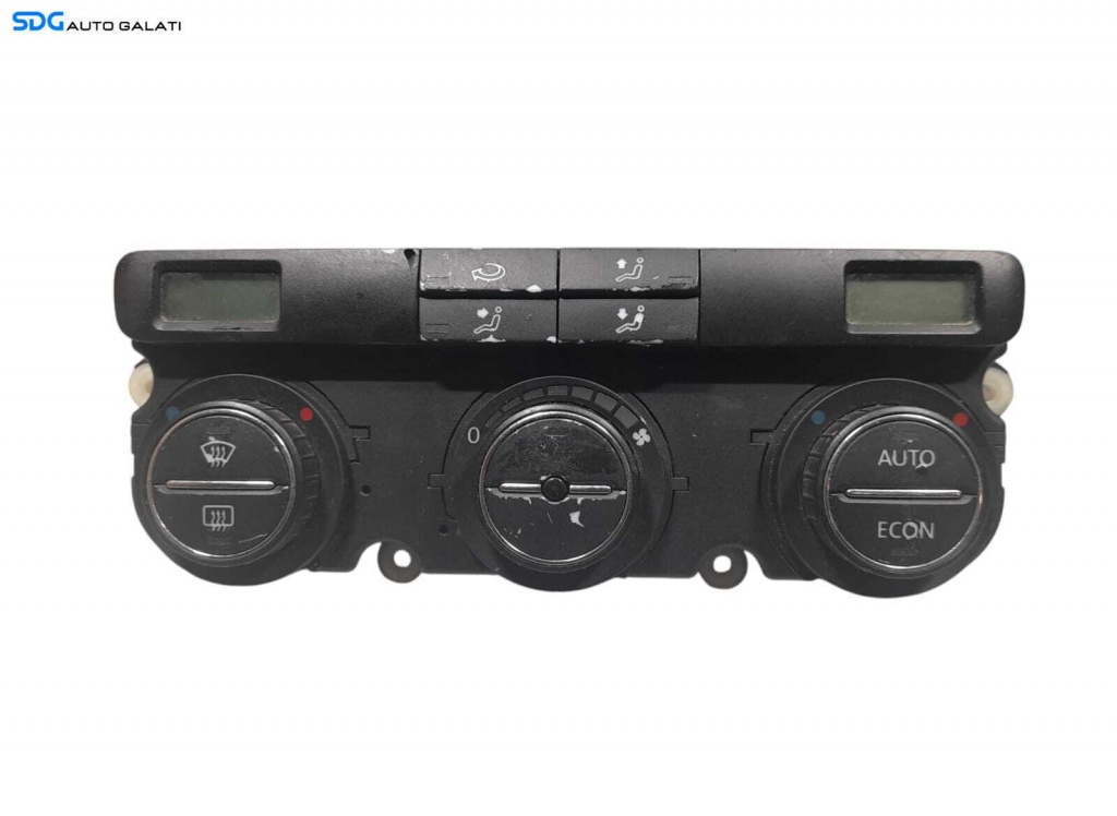 Panou Modul Unitate Comanda AC Aer Conditionat Clima Climatronic Dublu Dual Zone Skoda Octavia 2 2004 - 2013 Cod 1K0907044K [N0657]
