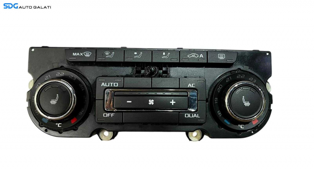 Panou Modul Unitate Comanda AC Aer Conditionat Clima Climatronic Dublu Dual Zone cu Incalzire in Scaune Scaune Skoda Octavia 2 2008 - 2013 Cod 3T0907044N [LC0640]