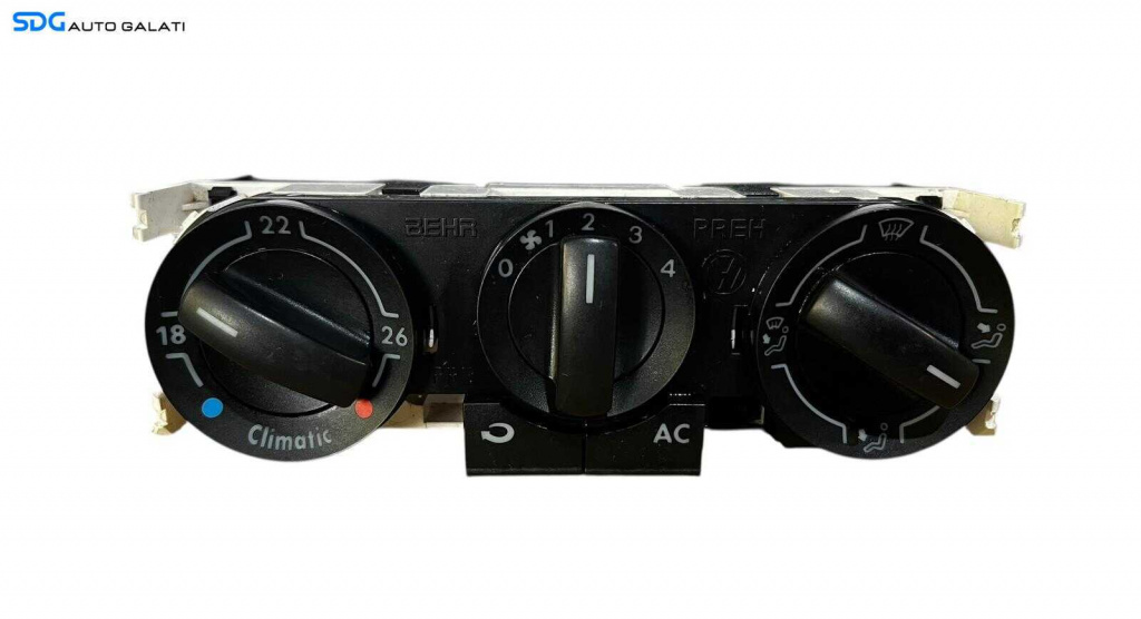 Panou Modul Unitate Comanda AC Aer Conditionat Clima Climatic Volkswagen Polo 9N 2002 - 2008 [LC0661]