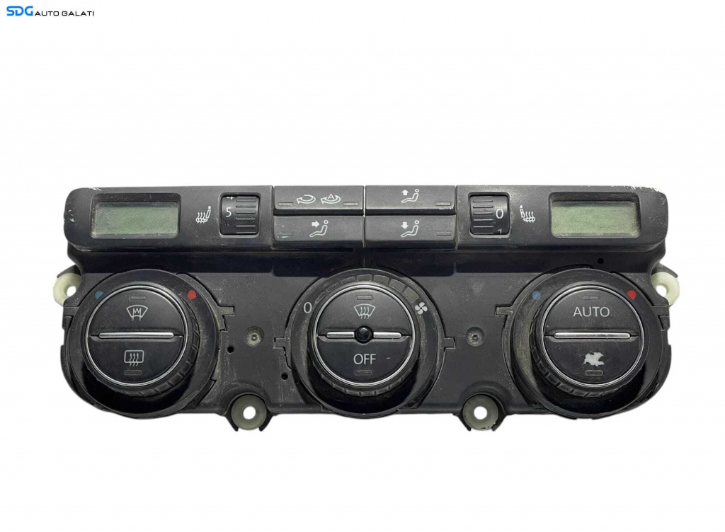 Panou Modul Unitate Comanda AC Aer Conditionat Clima Climatronic Dublu Dual Zone Skoda Octavia 2 2004 - 2013 [L2913]
