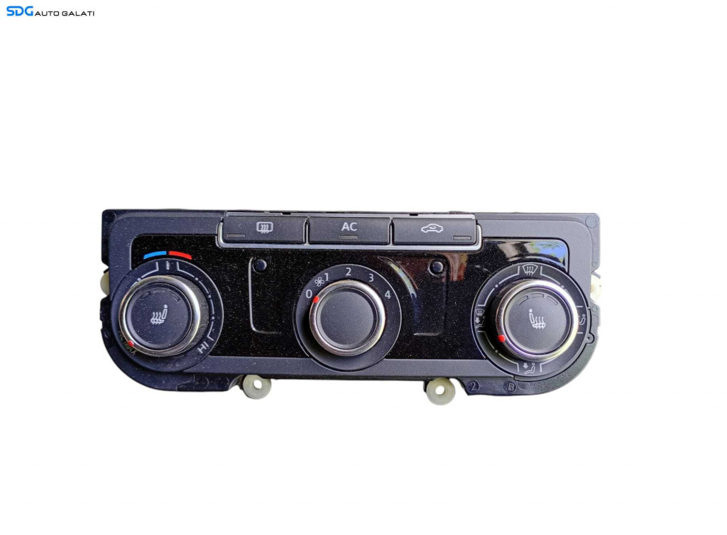 Panou Modul Unitate Comanda AC Aer Conditionat Clima Climatic cu Incalzire in Scaun Scaune Volkswagen Transporter T5 2010 - 2015 Cod 7N0907426AN 5HB009751 [LC0615]