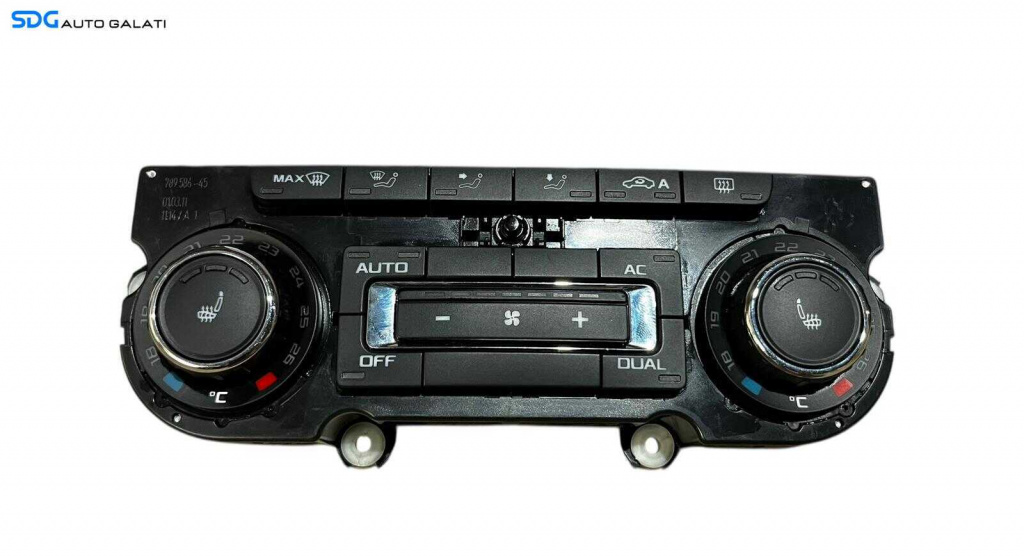 Panou Modul Unitate Comanda AC Aer Conditionat Clima Climatronic Dublu Dual Zone cu Incalzire in Scaune Scaune Skoda Superb 2 2008 - 2015 Cod 3T0907044BE [LC0642]