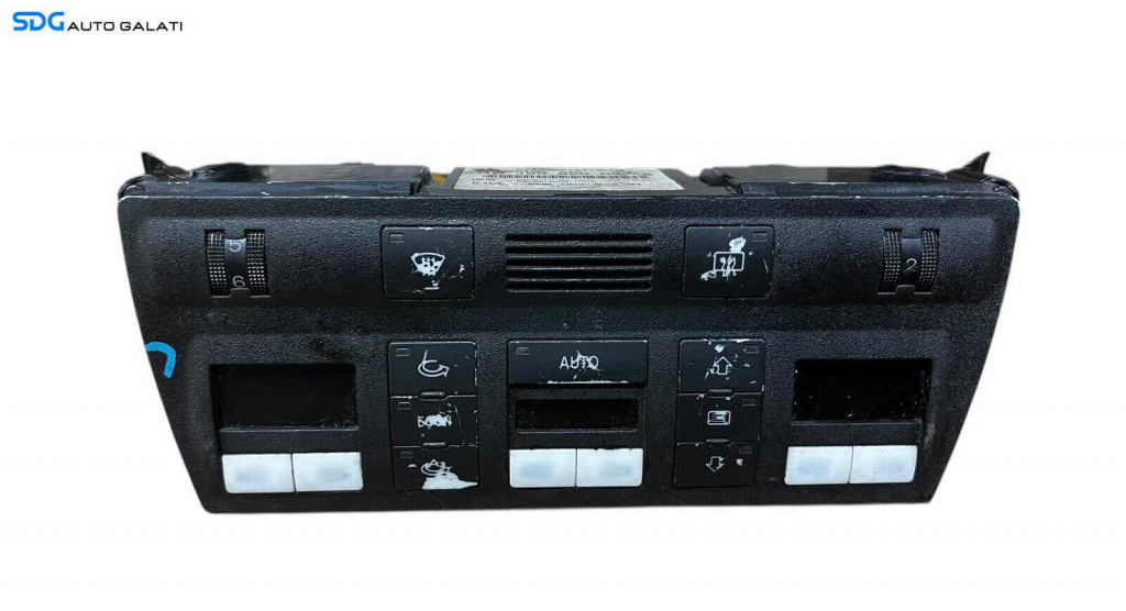 Panou Modul Unitate Comanda AC Aer Conditionat Clima Dublu Climatronic Dual Zone cu Incalzire in Scaun Scaune Audi A6 C5 1997 - 2004 Cod 4B0820043AB (Urechi Lipsa Butoane Sterse) [LC0717]