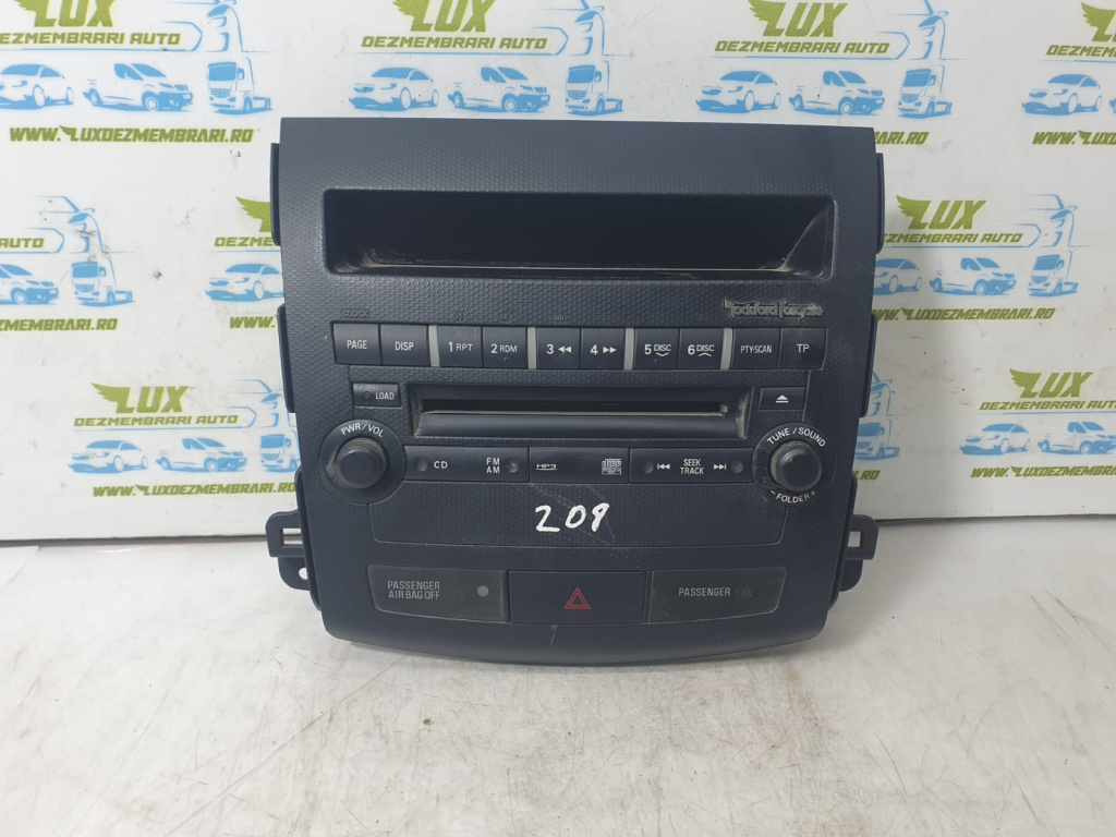 Panou Radio cd player 8002a067xa Mitsubishi Outlander 2 [2005 - 2009] 6b31