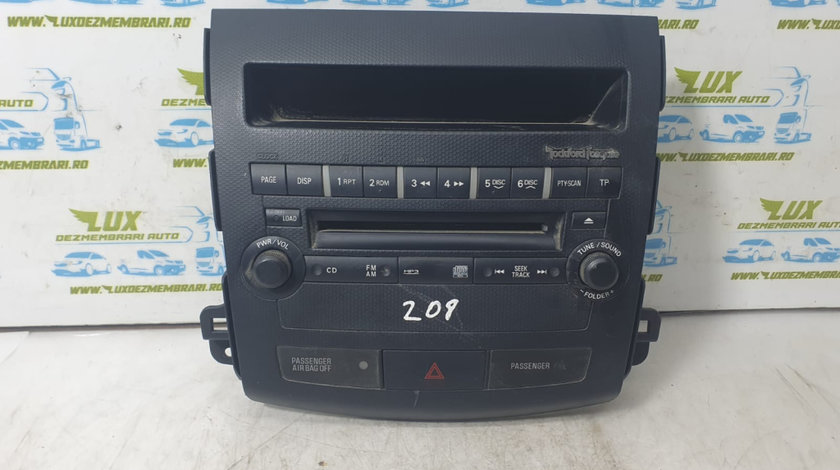 Panou Radio cd player 8002a067xa Mitsubishi Outlander 2 [2005 - 2009] SUV 3.0 l, 230 hp, gasoline, Automatic transmission, all-wheel drive (4WD) 6b31