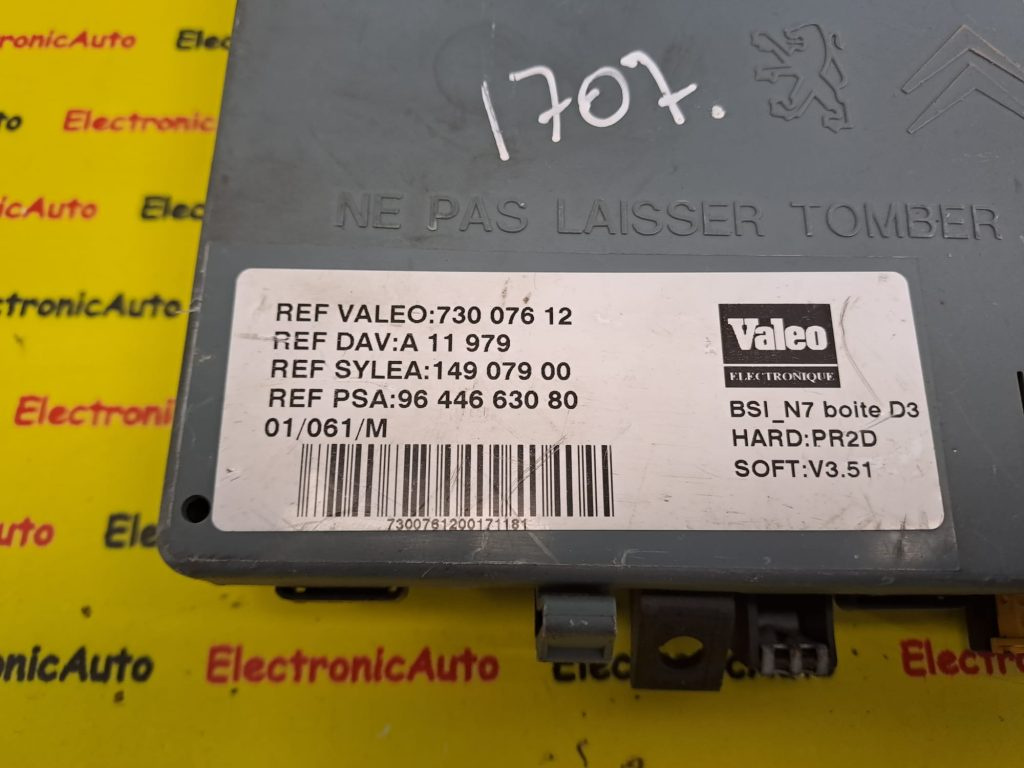 Panou sigurante BSI Citroen C4 9644663080, 73007612