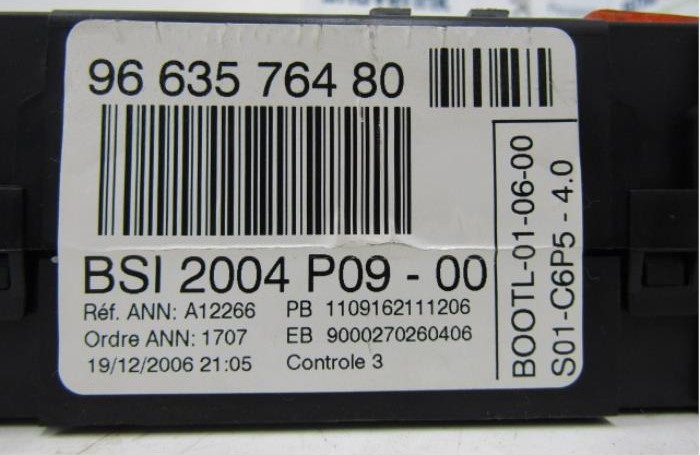 Panou sigurante BSI Citroen C4, 9663576480,