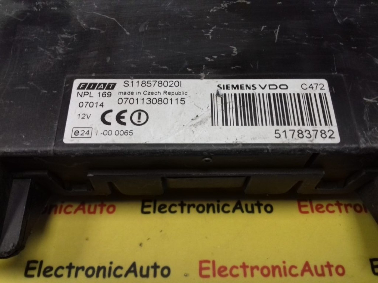 Panou Sigurante, Calculator Fiat Panda, S118578020I, 51783782