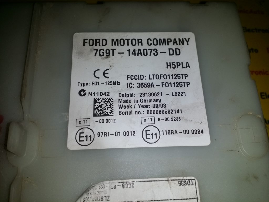 Panou sigurante DELPHI FORD MONDEO 7G9T-14A073-DD / 7G9T 14A073 DD / 7G9T14A073DD / H5PLA / 3659A F01125TP / 3659AF01125TP / 28130621 L5221 / 28130621L52217G9T-14A073-DD / 7G9T 14A073 DD / 7G9T14A073DD / H5PLA / 3659A F01125TP / 3659AF01125TP / 28130