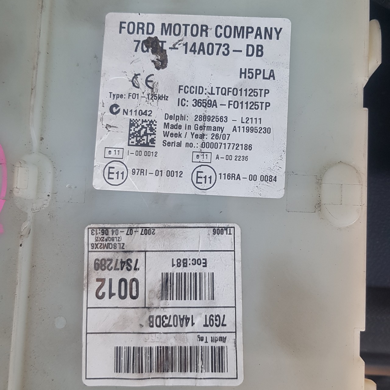 Panou sigurante Ford Mondeo Mk4 2008 Combi 2.0 tdci . 7G9T 14A073 DB .